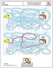 anaokulları için Labirent Bulmaca